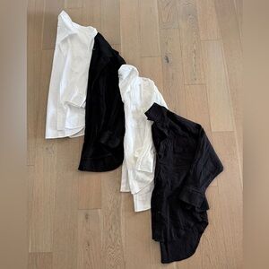 Aritzia Denim Forum COTTON button down shirts & Z supply tops